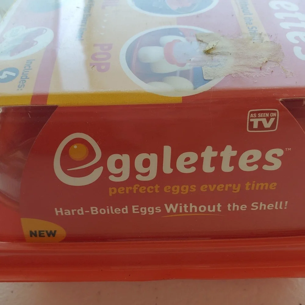 Egglettes Hard BoiledEggs Without The Shell Pack of 4. As Seen On‎ TV. *New*